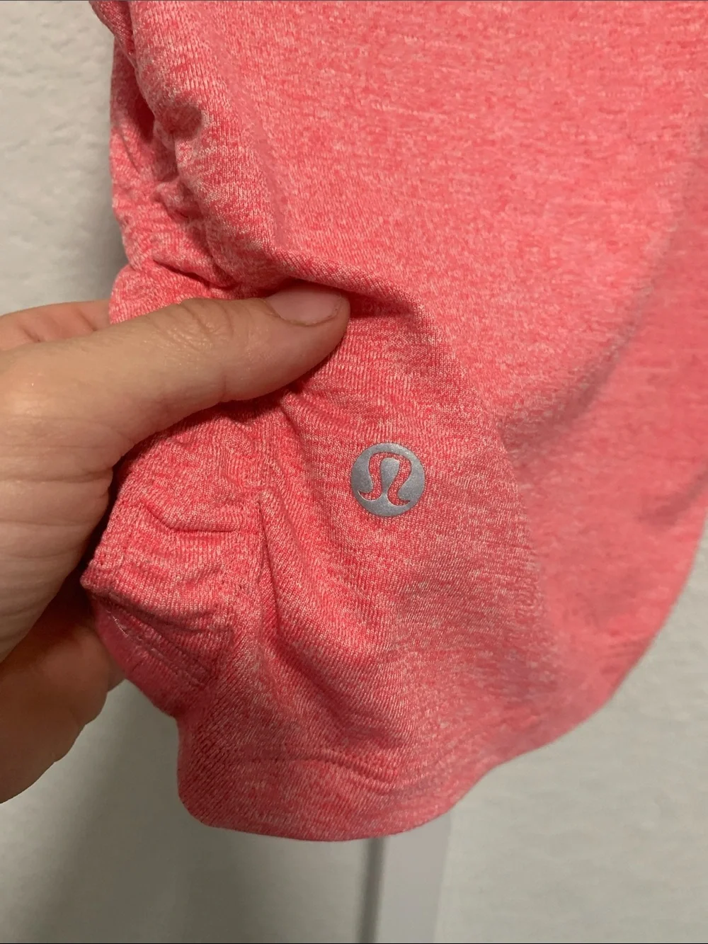 Lululemon Heathered Pink Sleeveless Ruched Tank Top